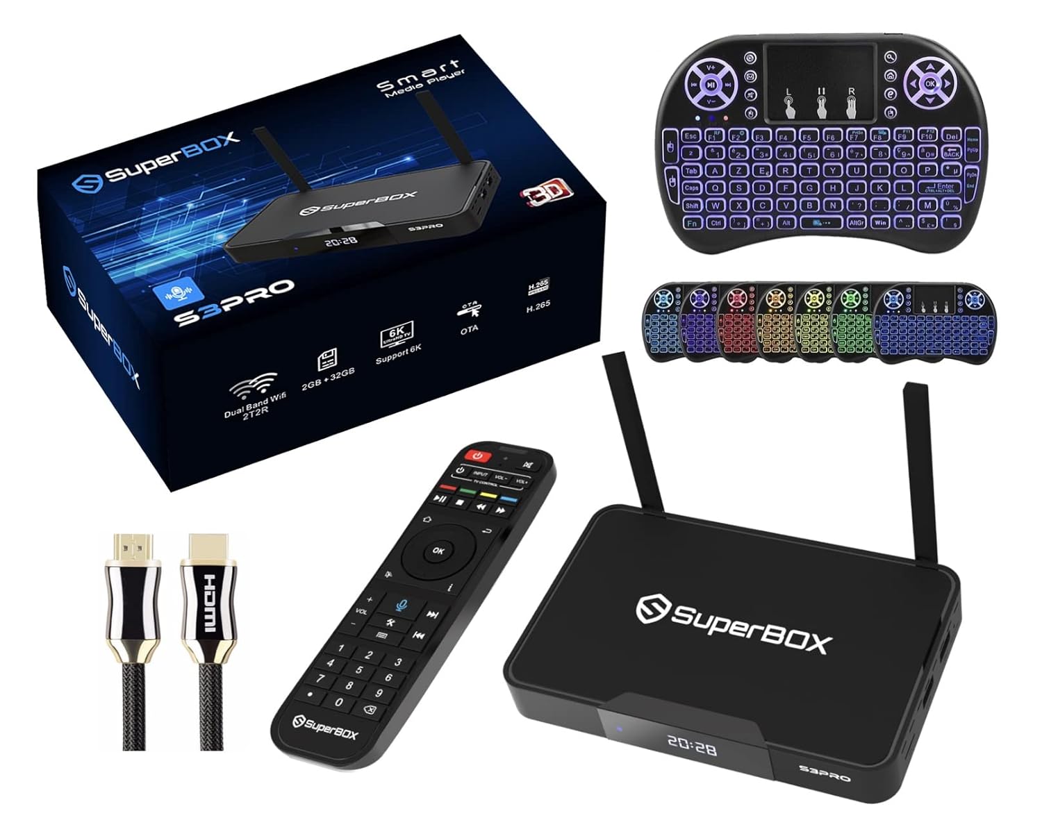 8K HDMI Cable and Mini Keyboard Z531