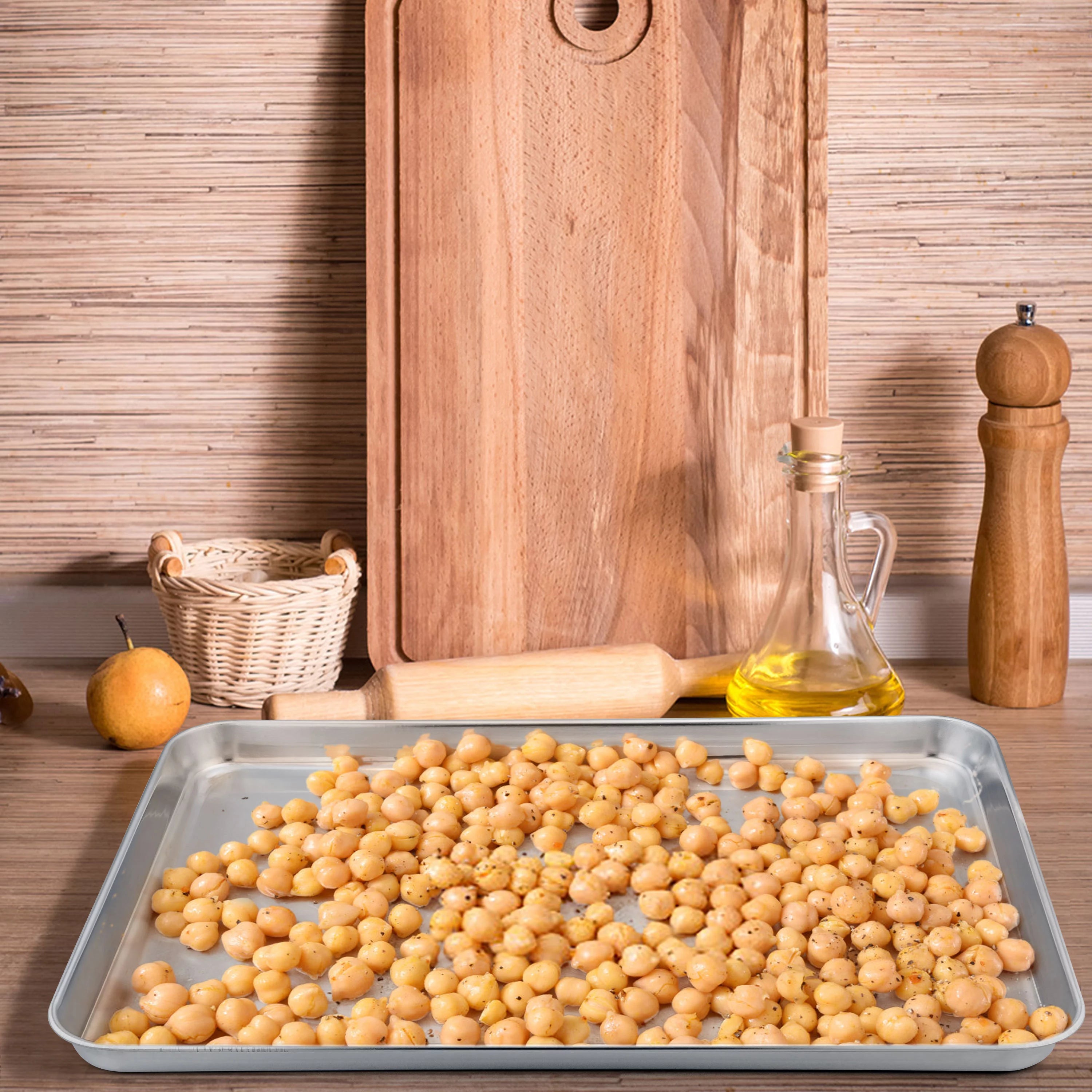 Extra Large Baking Sheet Set of 2, Stainless Steel Non-Stick U5989