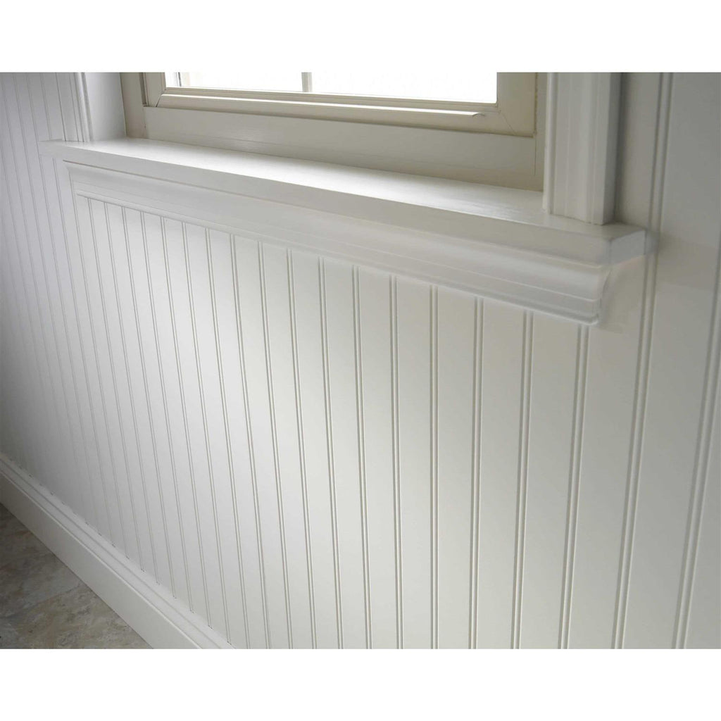 48-in x 96-in Beaded White Hardboard Wall Panel T220817