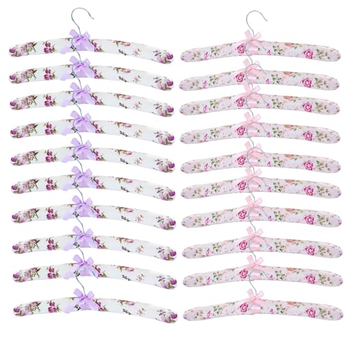 10PCS Floral Padded Coat Hangers S955