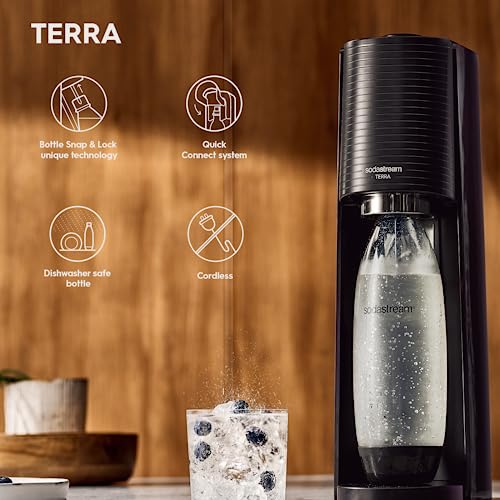 White Sparkling Water Maker with 1L BPA-Free Water Bottle W5134