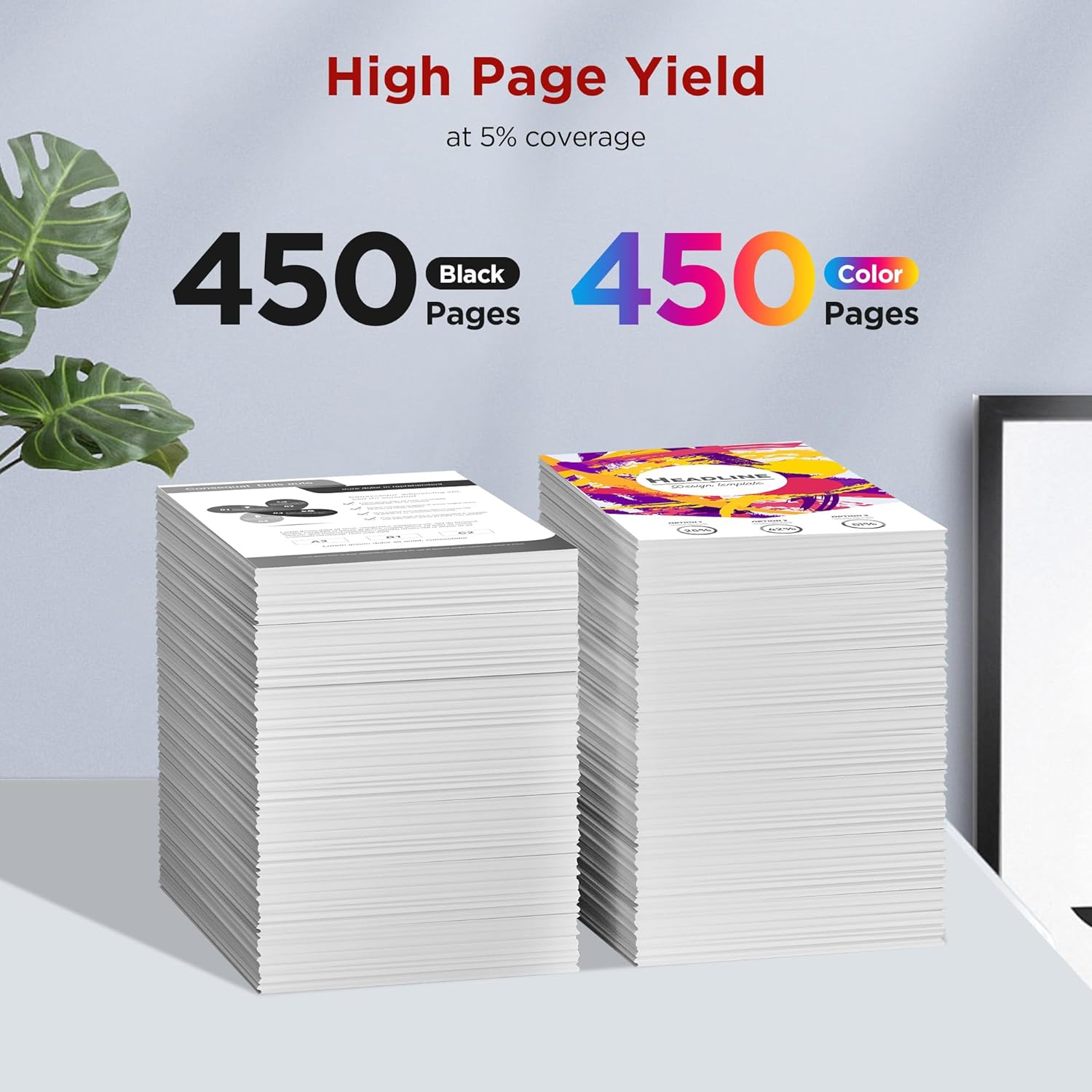 Ink Cartridges Combo Pack for Canon (1 Black, Tri-Color) A992