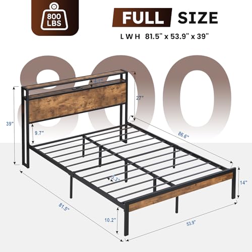 Gray Queen Size Bed Frame with 4 Storage Drawers and LED Headboard L766253