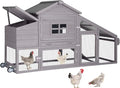 Large Mobile Chicken Coop with Wheels M50400
