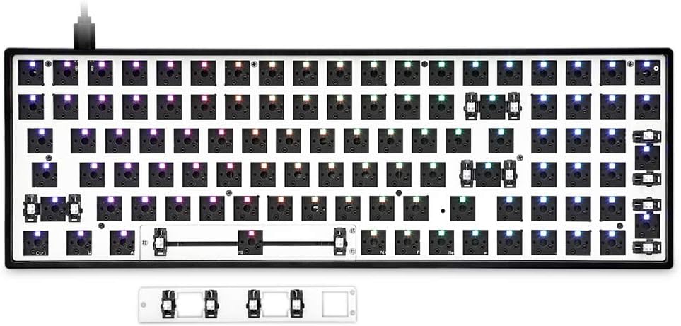 GK87 White TKL Hotswap Mechanical Keyboard Kit Pack of 2 K72144