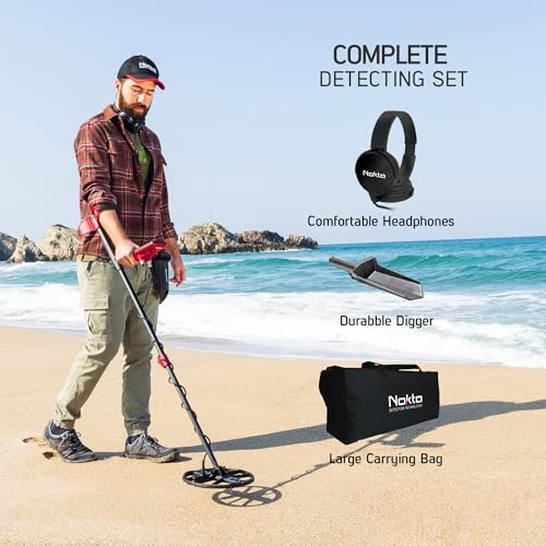 Professional Fully Waterproof Metal Detector with Backlit LCD E504