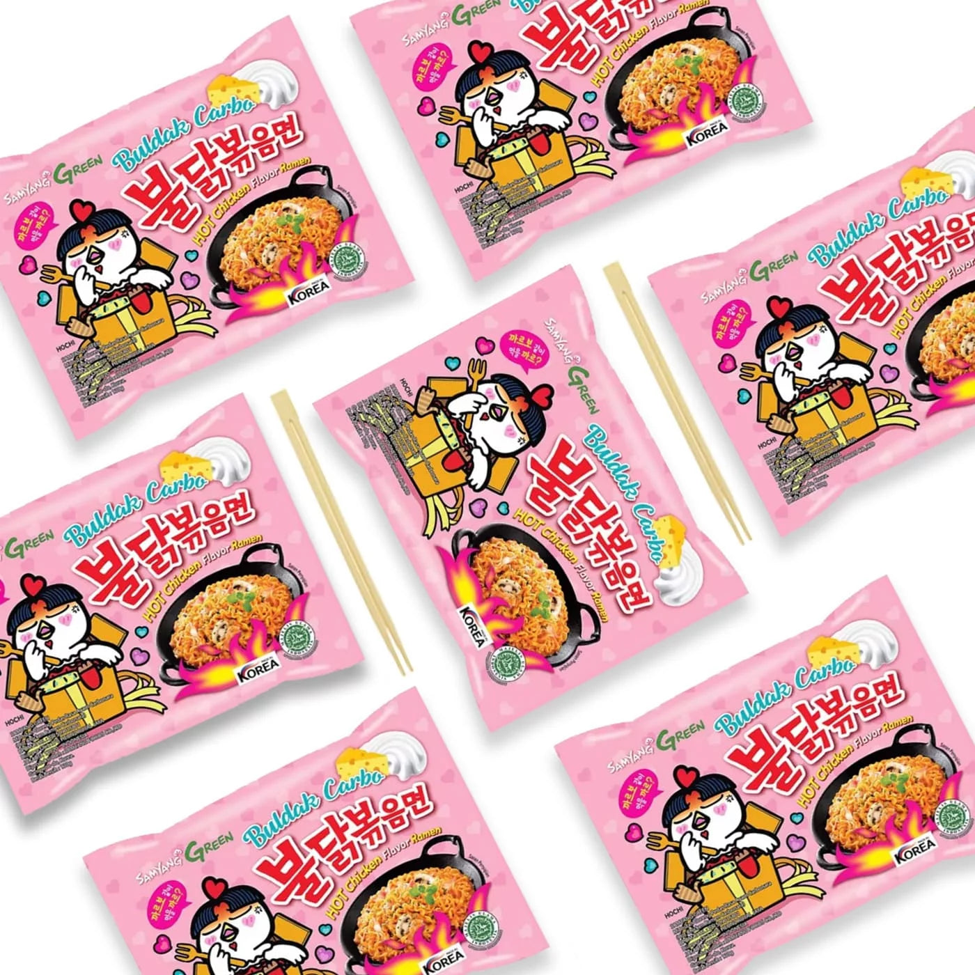 Buldak Carbonara Hot Chicken Flavor Ramen 2-PACK 22.90 Oz K192774
