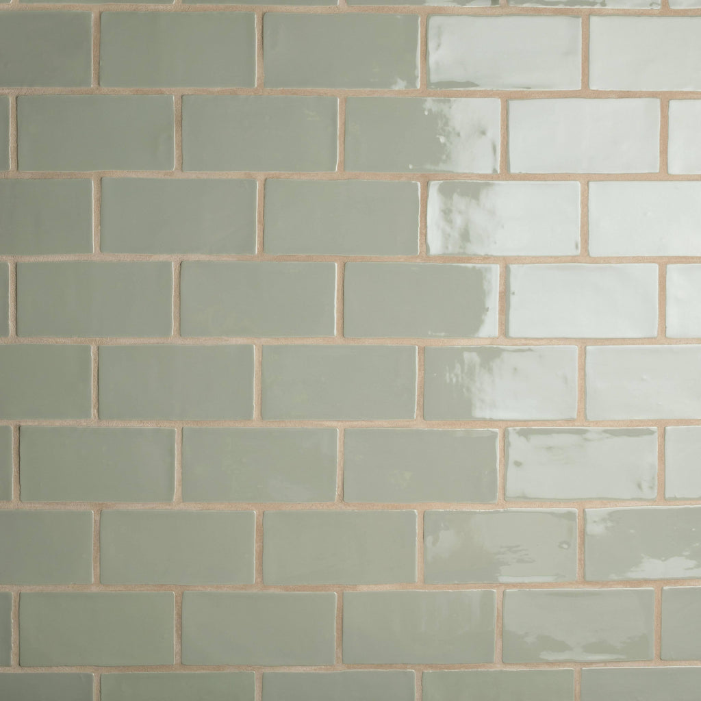 Sage Ceramic Wall Subway Tile - Case 44 Tiles F243