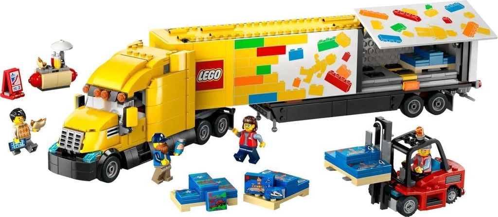 Lego City Delivery Truck with Trailer and Forklift B394