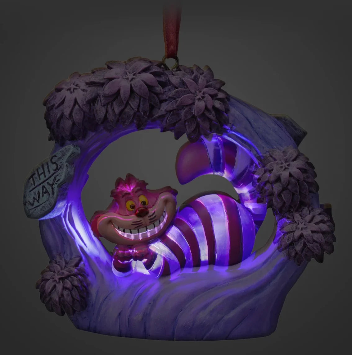 Cheshire Cat Light Up Magic Ornament Y3047