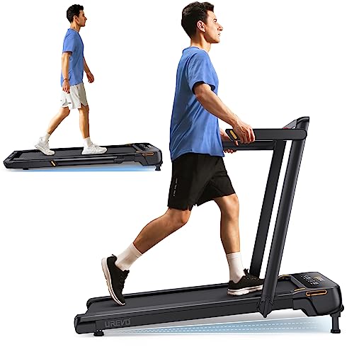 Walking Pad Treadmill with Incline, 2.5 HP Under Desk Treadmill, Foldable Compact Treadmill with LED Display Remote Control 265lbs Weight Capacity S26228