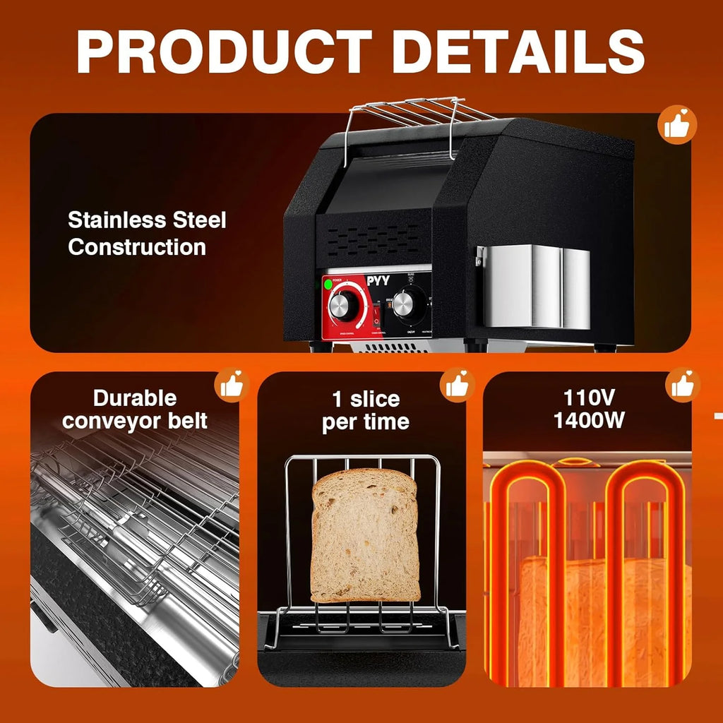 Commercial Conveyor Toaster Electric Stainless Heavy Duty A65784