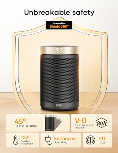 1500W PTC Ceramic Space Heater with Thermostat and Remote G58532