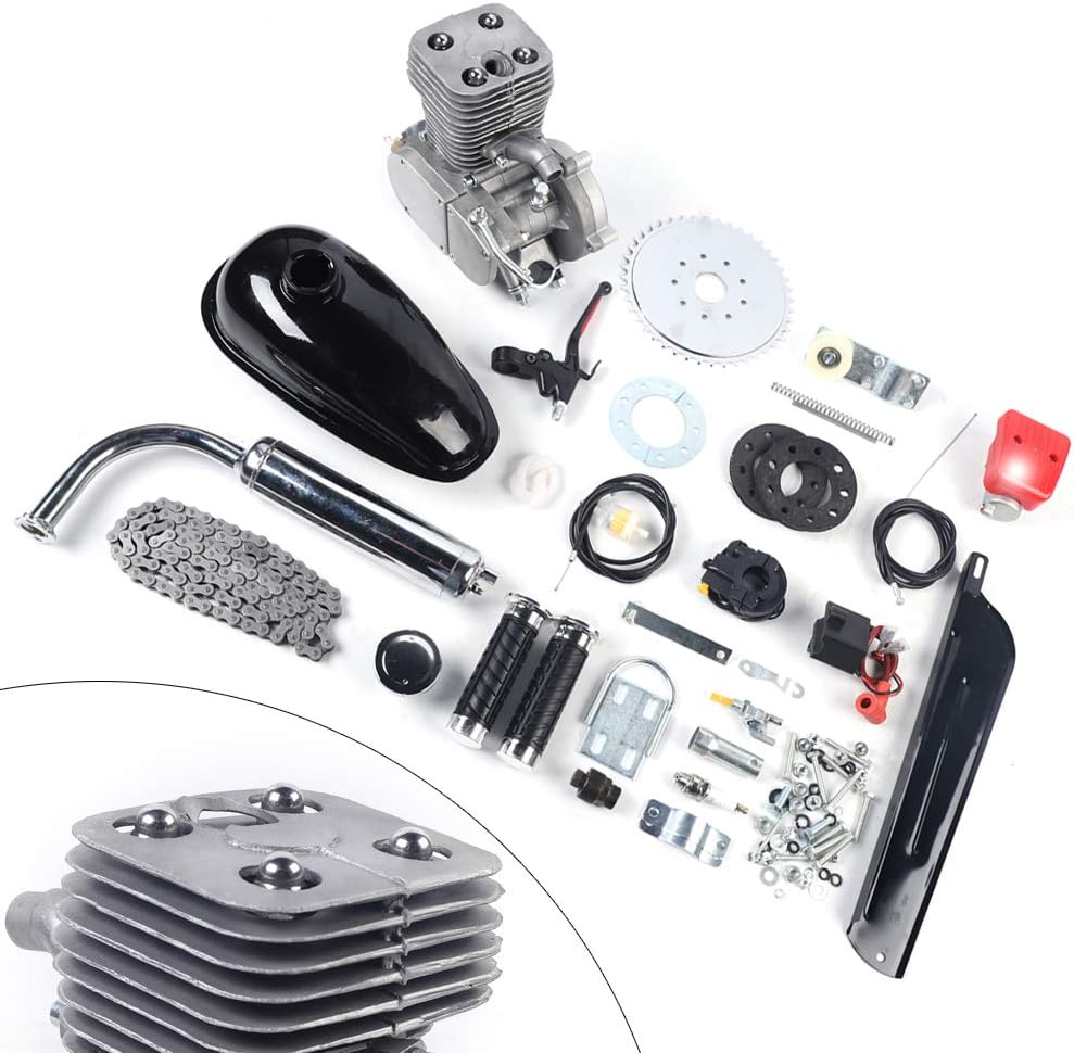 100cc 2 Stroke Petrol Gas Engine Kit for 26-28" V-Frame Bicycles B357996