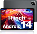 11 Inch Android Tablet with 9GB RAM 128GB ROM, 4G Cellular, Octa Core, 8000mAh O356