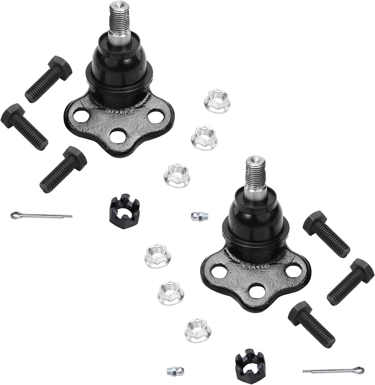 2WD Front 12pc Suspension Kit with Tie Rod Ends Sway Bars Ball Joints Boots I1389