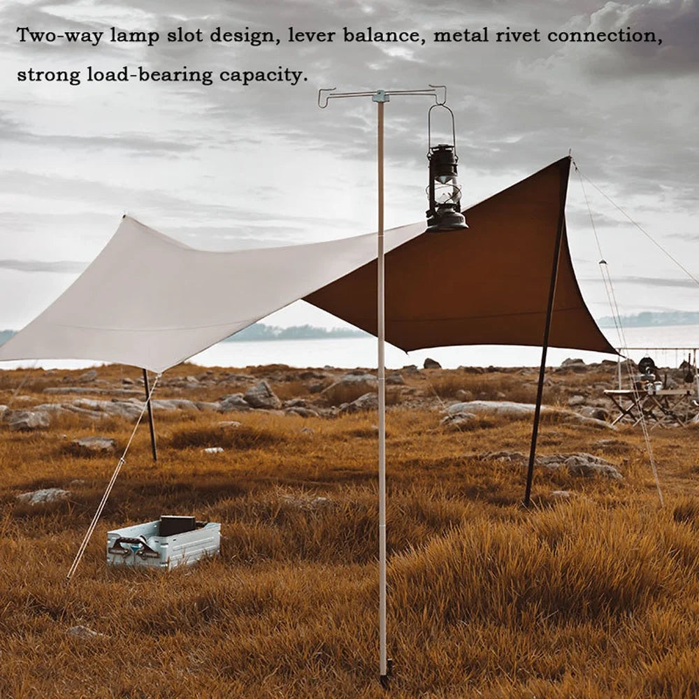 Portable Folding Aluminum Alloy Camping Lantern Stand J176