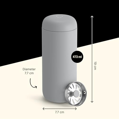 16 oz Vacuum-Insulated Stainless Steel Travel Mug with Ceramic Interior G9089