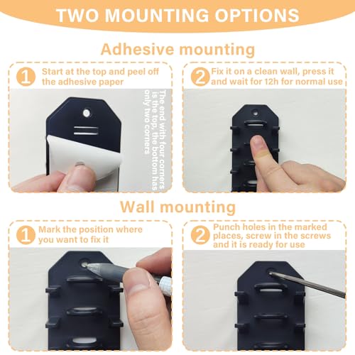 2 Pack Hat Organizer for Baseball Caps, Wall Hat Rack, Hold Up to 16 Hats F468223
