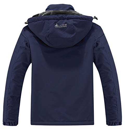 Men's Waterproof Ski Jacket Winter Snow Coat Hooded Raincoat J305