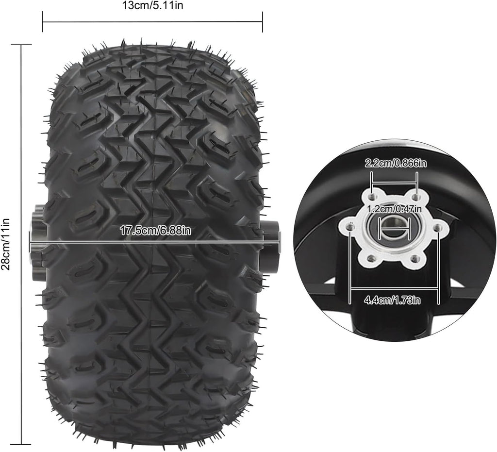 Dual 350W 36V Brush Gear Motors Double 10in Wheel Set with Digital Display Throttle V82107
