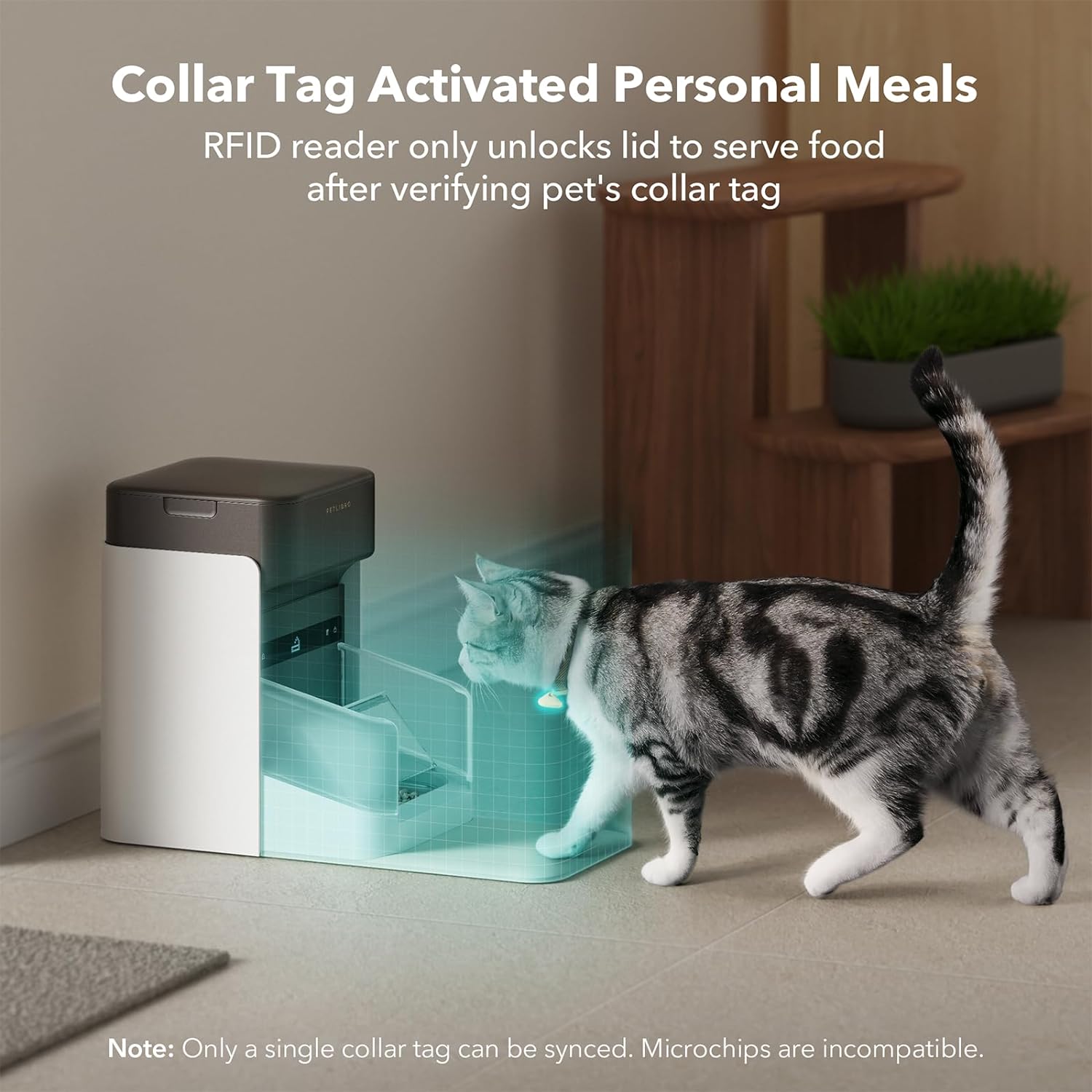 2 Packs RFID Automatic Cat Feeders, 3L A236859