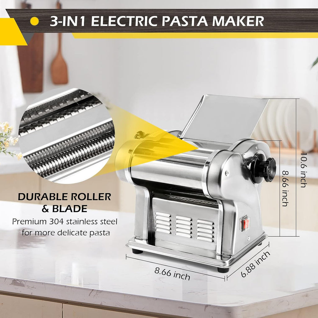 Electric Pasta Maker Noodle Maker Machine Stainless Steel 135W F183819
