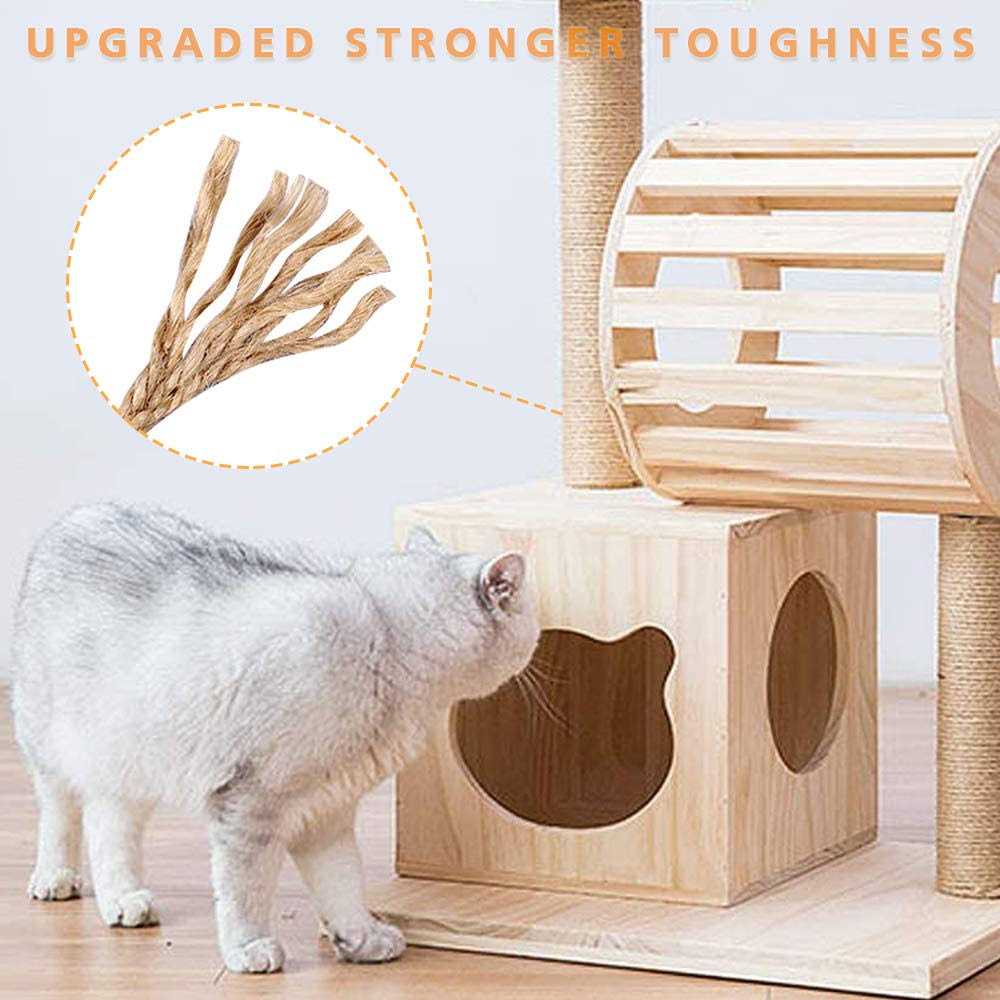 4 Pack Cat Scratching Post Replacement 15.7" 7.9 Natural Sisal Rope Scratcher Posts Refill N8816