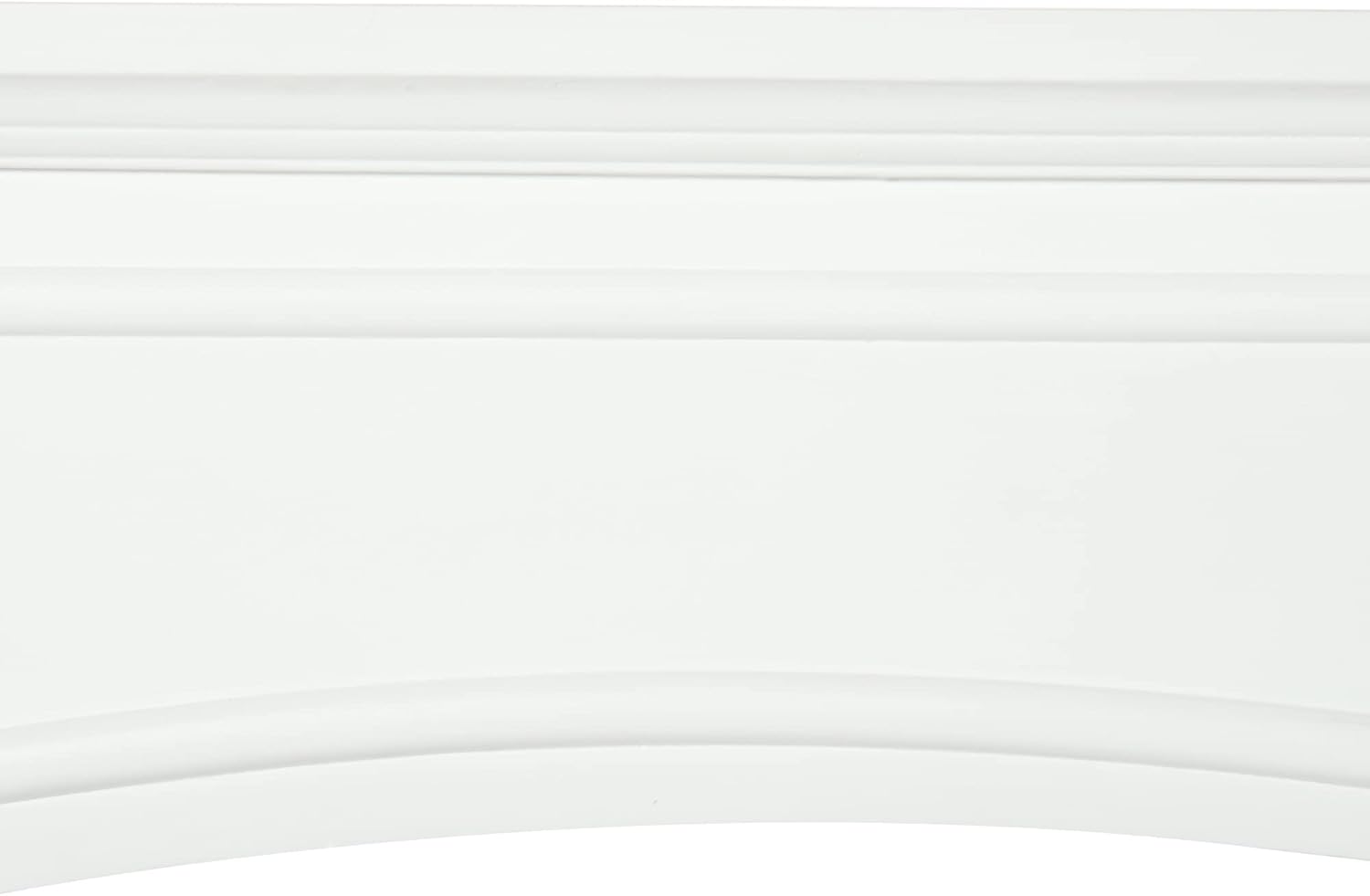 White Fireplace Mantel with Decorative Pattern Interior Width 29" P123497