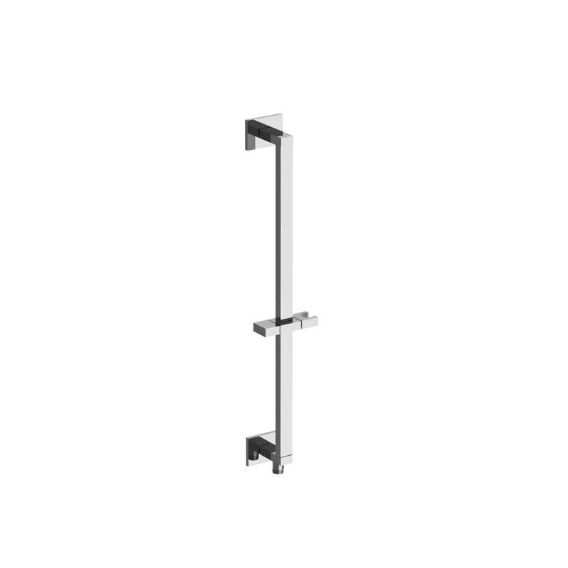 Square Shower Slide Bar with Integrated Wall Elbow P9350