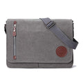 Canvas Messenger Bag 13.5" Laptop Bags (Coffee) E20891