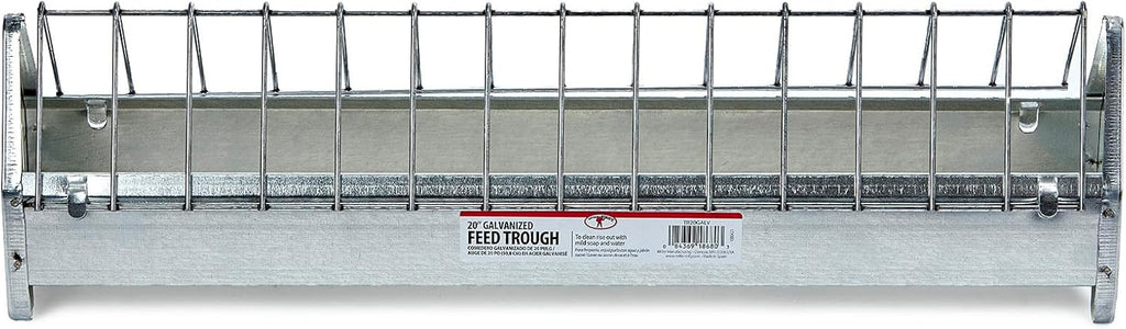 Galvanized Steel Poultry Trough Feeder 20" B548