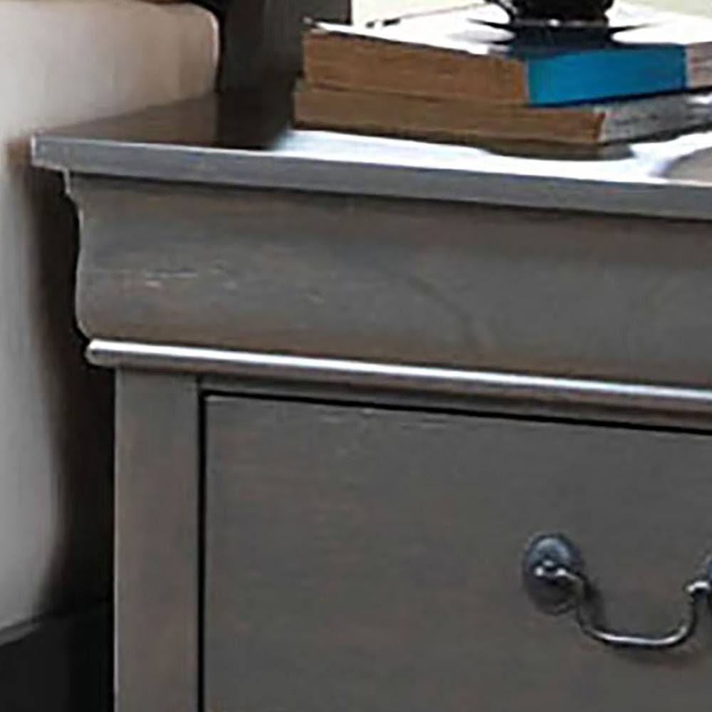 Gray Night Stand D887780