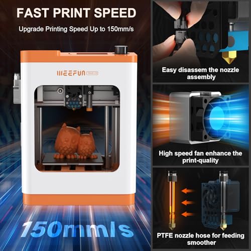 Mini 3D Printer, FDM 3D Printer, Fully Assembled Auto Leveling, Resume Printing, Removable Flexible Magnetic Build Plate Z794734