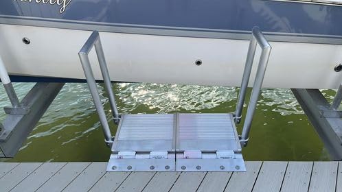 Silver Aluminum Folding Dock Step T802