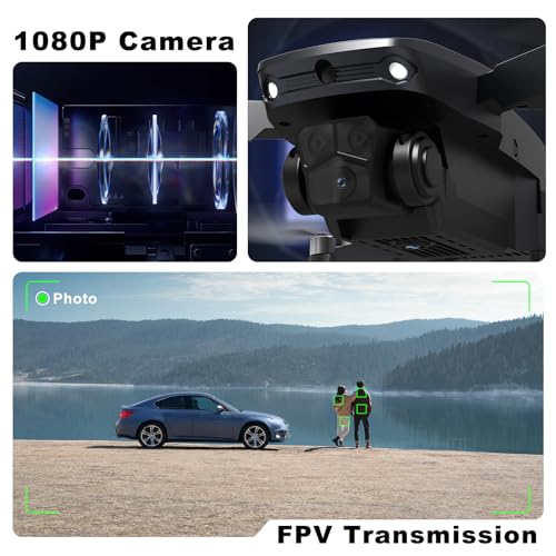 Orange Foldable Drone with Camera, Brushless Motor RC Quadcopter Y169