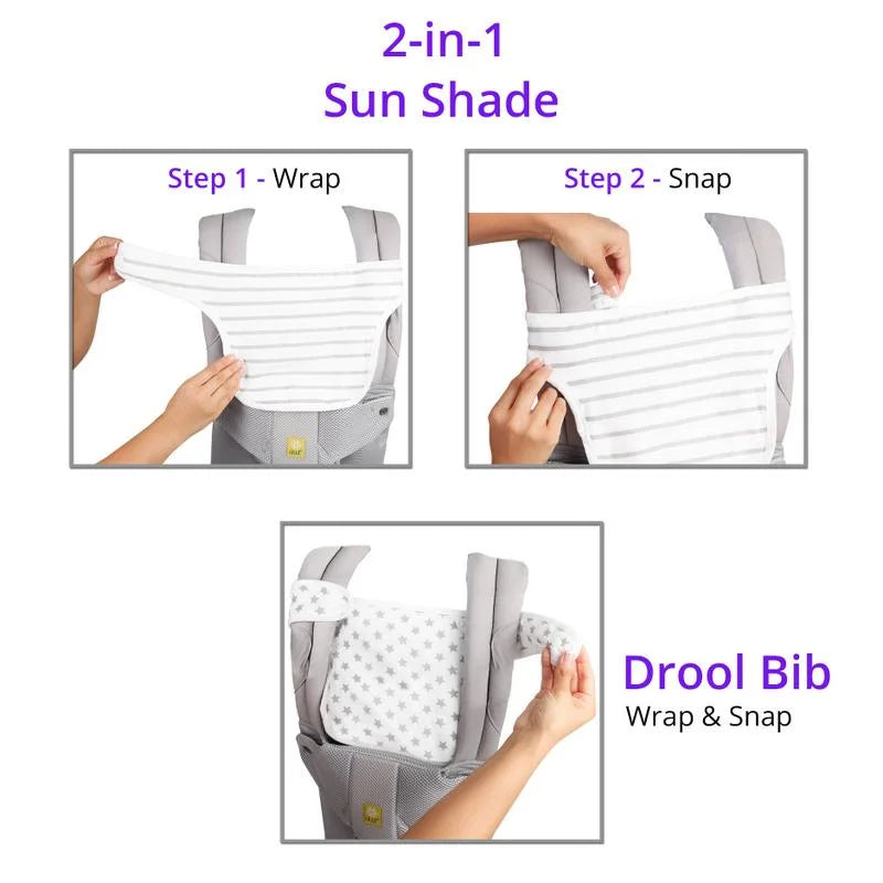 2-in-1 Drool and Teething Bibs B546