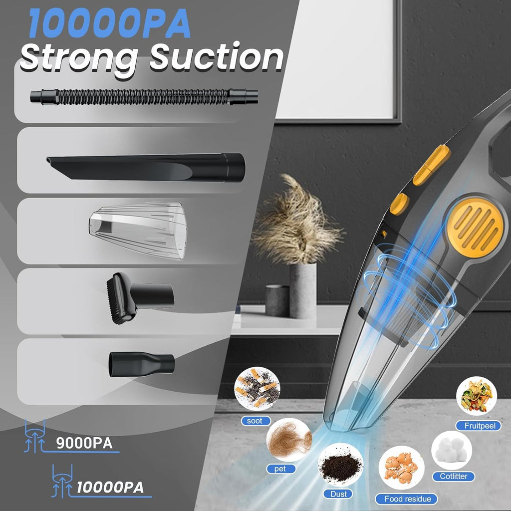Cordless Rechargeable Portable Vacuum (Gray & Black) T723