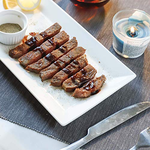 White 12 Inch Porcelain Rectangular Serving Platters Set of 4 V653275