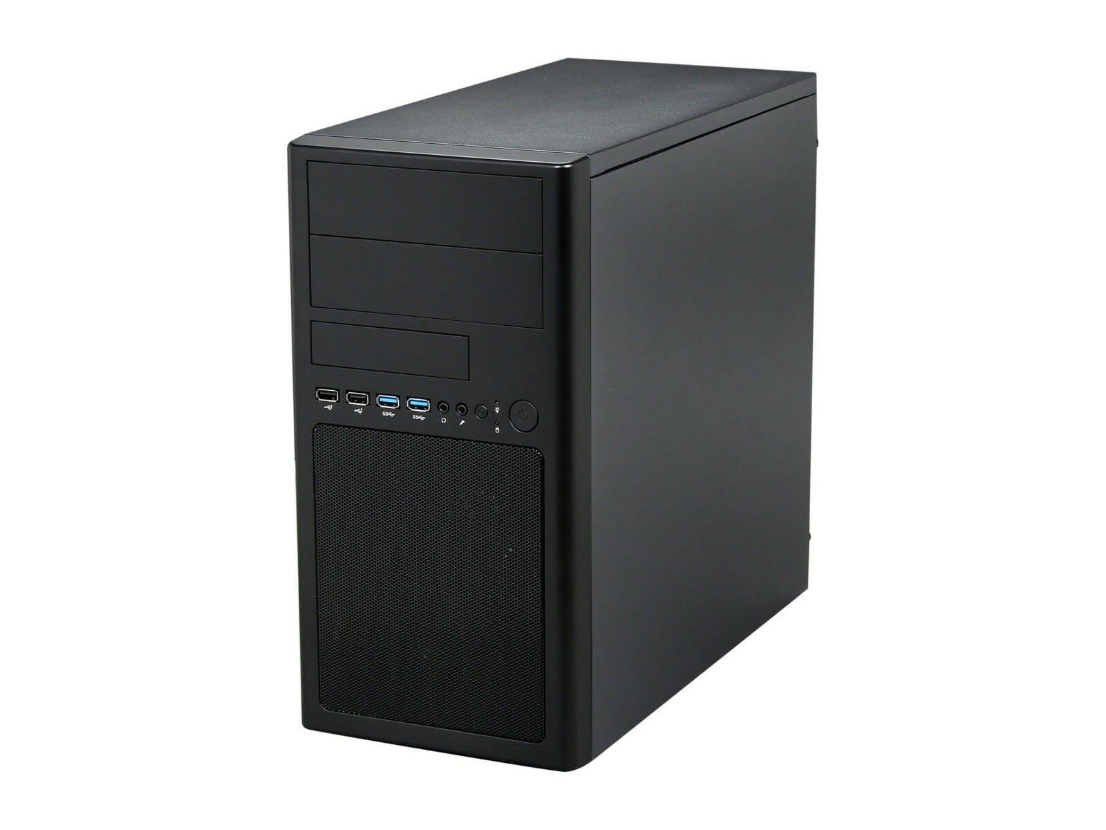 Micro-ATX Mini Tower Computer Case with Dual USB 3.0 Dual Fans M485