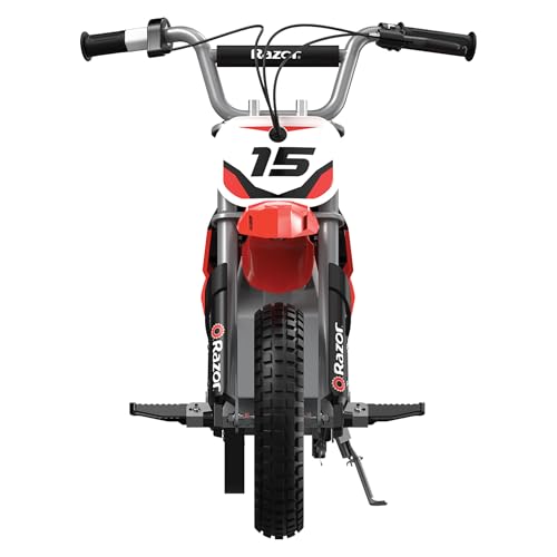 Red Kids Electric Motocross Bike, 14 Mph, 60 Min Runtime T86946
