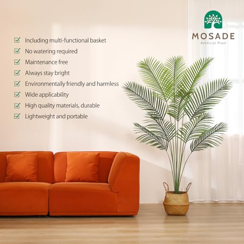 6 Feet Artificial Areca Palm Tree with Seagrass Basket H629506