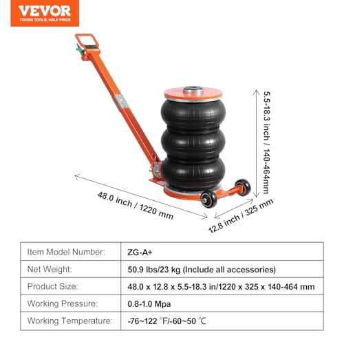 5 Ton Triple Bag Air Jack with Thick Rubber Pad V871888