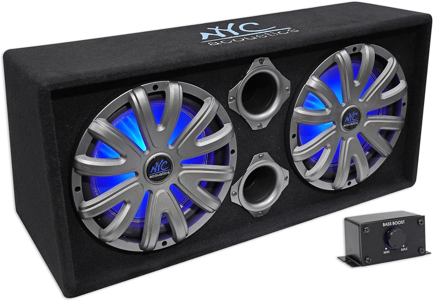 Dual 12" 1800w Powered Car Subwoofer System U15083