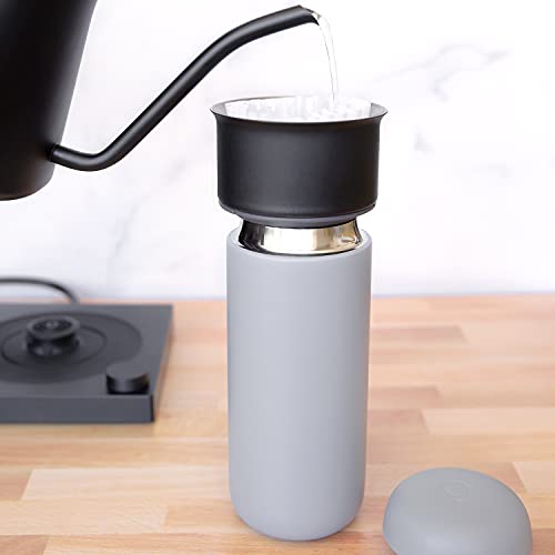16 oz Vacuum-Insulated Stainless Steel Travel Mug with Ceramic Interior G9089