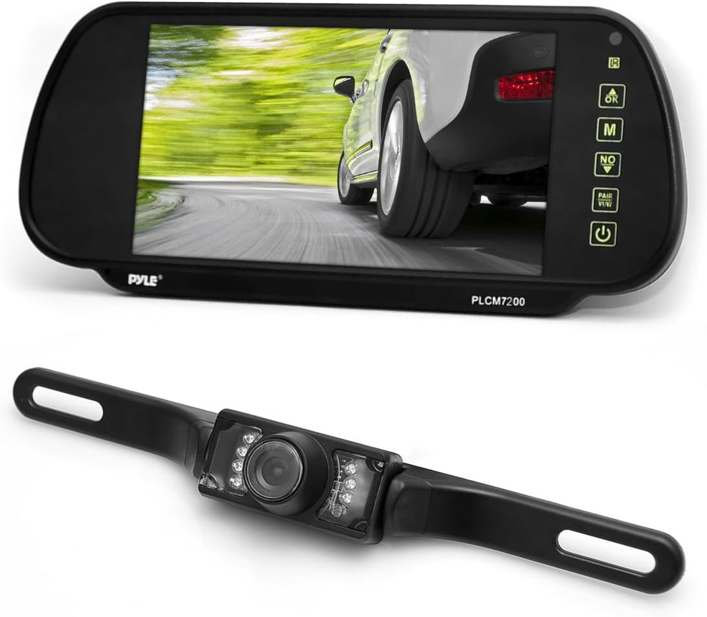 7 LCD Display Backup Car Camera with Rear View Mirror Monitor M5663