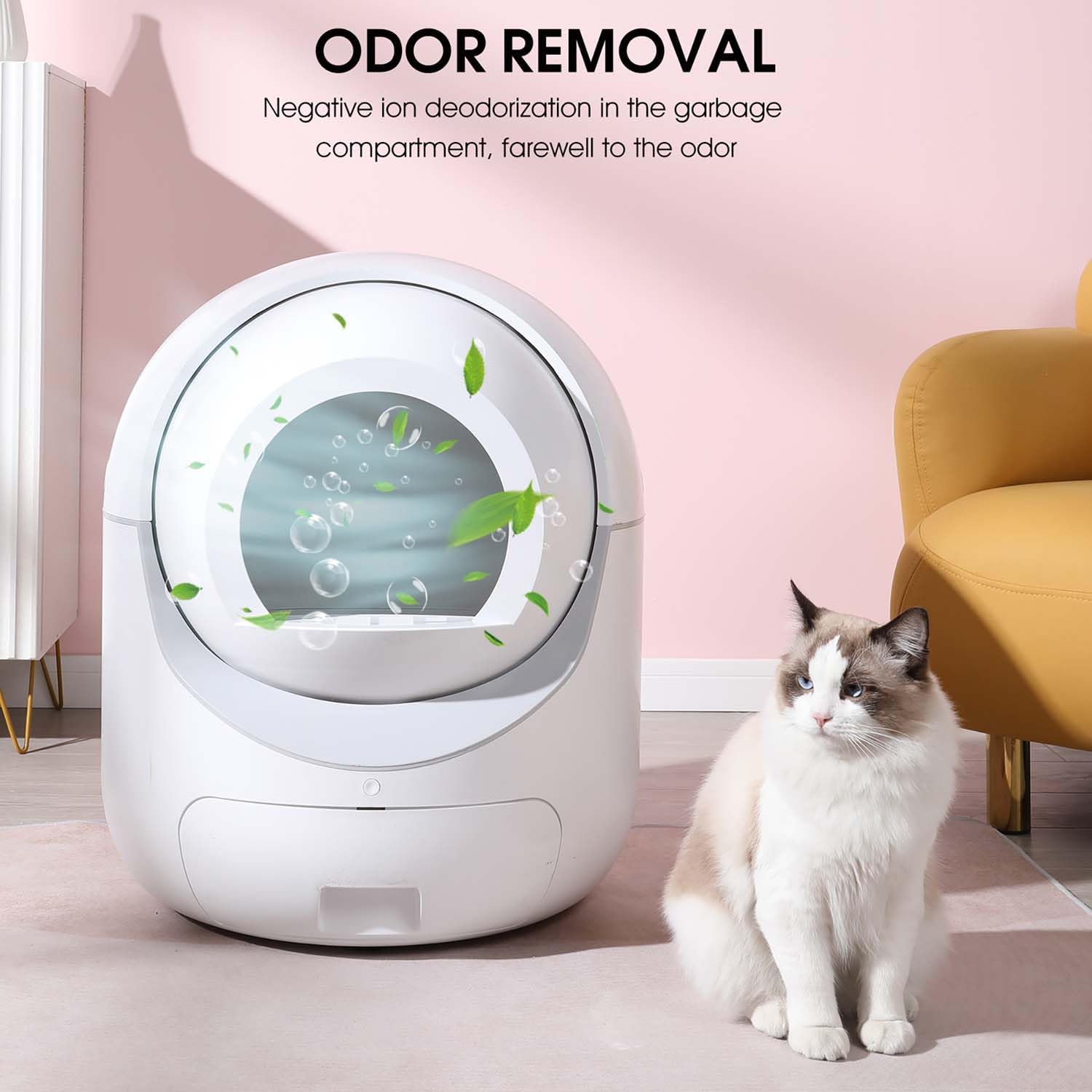 Automatic Self Cleaning Litter Box with Odor Removal and APP Control X806839