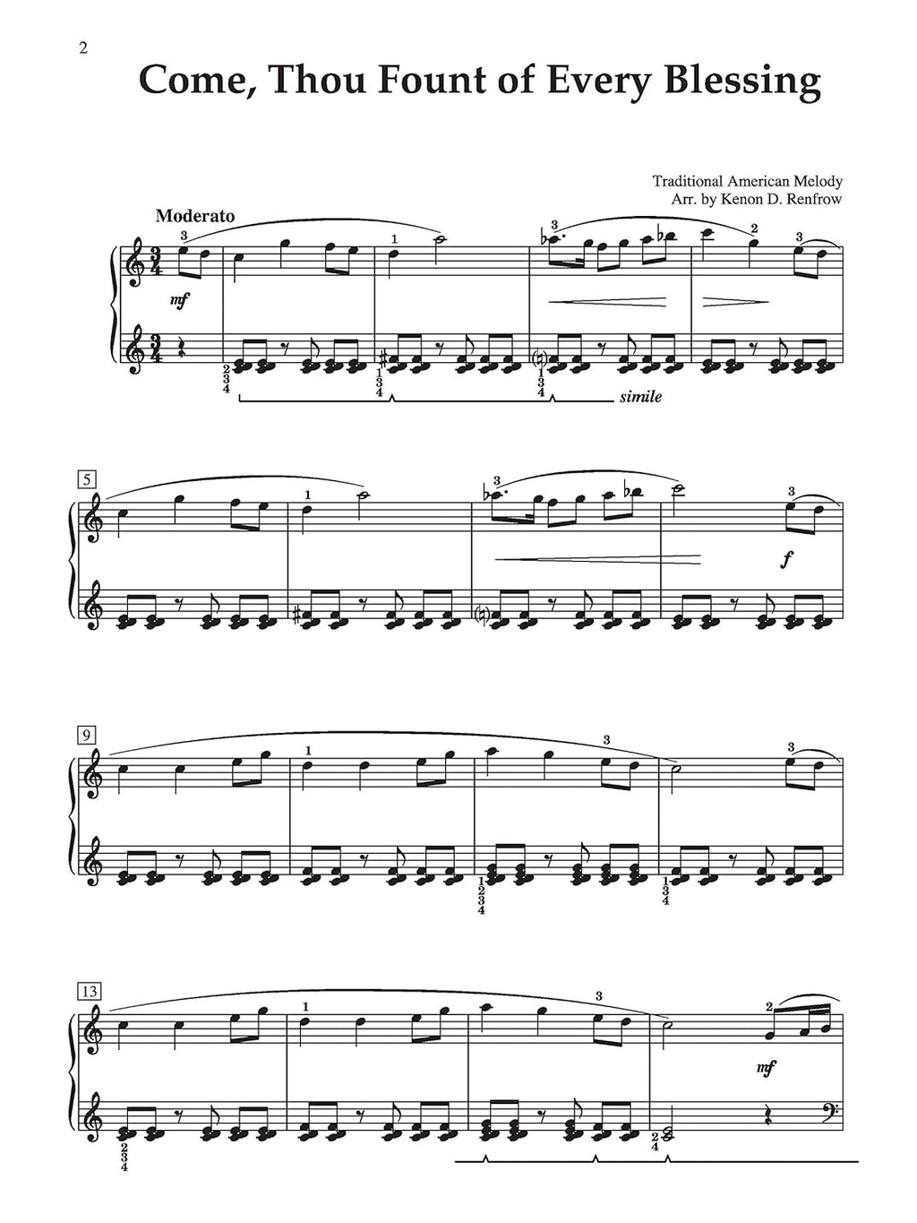 8 Intermediate Arrangements of Favorite Hymns for Solo Piano V530