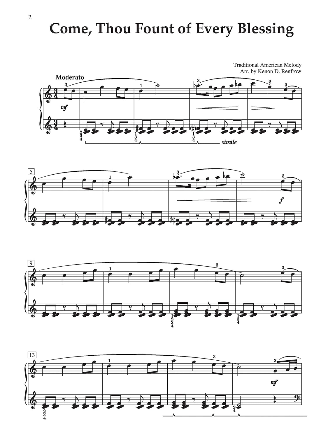 8 Intermediate Arrangements of Favorite Hymns for Solo Piano V530