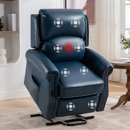 Oversized Power Lift Recliner Chair with Heat and Massage W7794